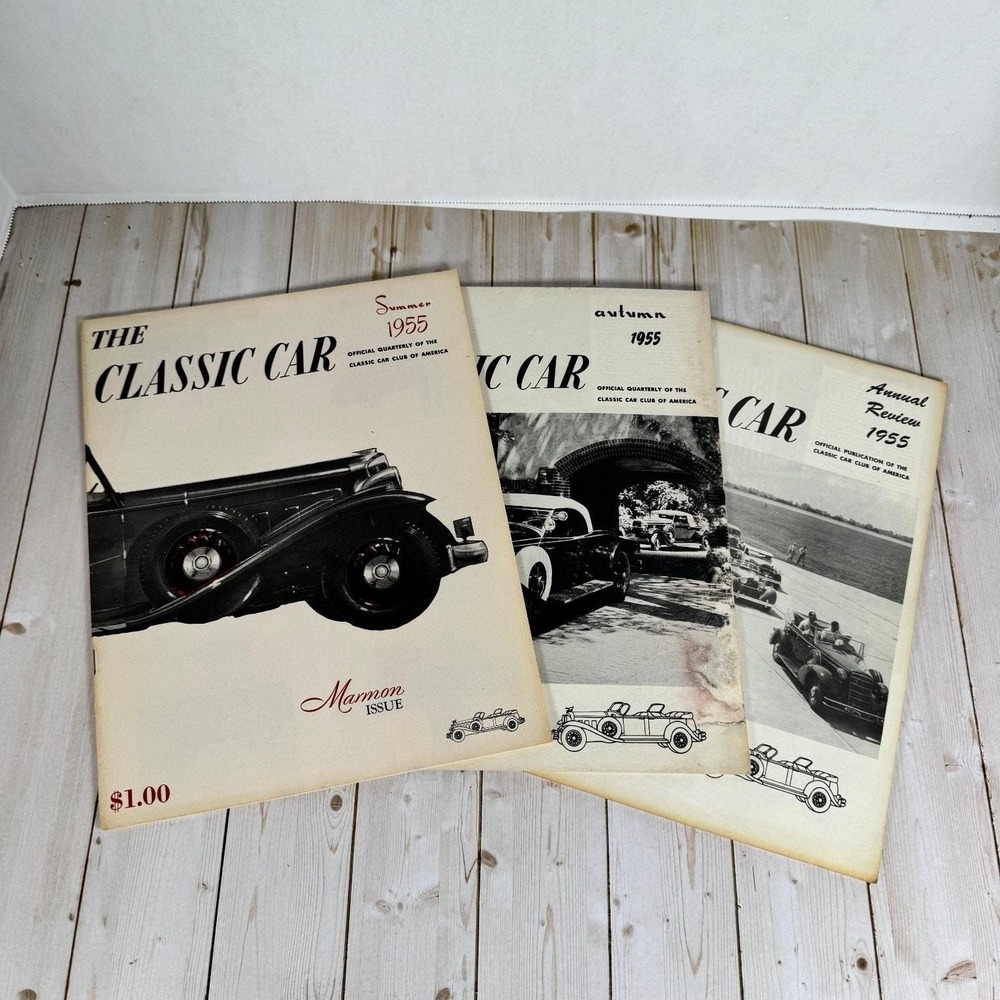 The Classic Car Magazine 1955 Summer Autumn Annual Review CCCA Set